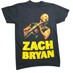 Zach Bryan Quittin’ Time Tour T-Shirt Black Size Small Country Music Concert Tee